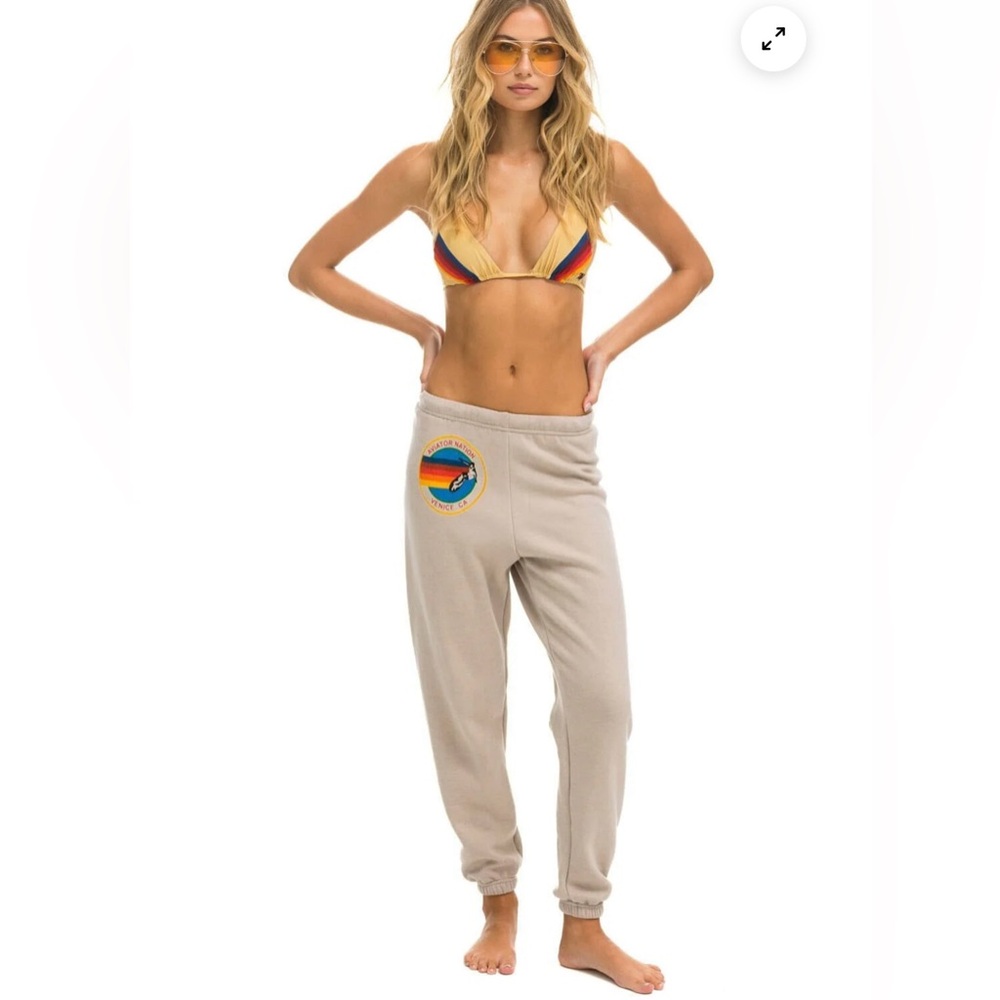 AVIATOR NATION SWEATPANTS - SAND
